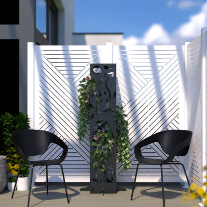 Modern Metal Planter Plant Stand Indoor Outdoor ShelfPlanter Display Shelving Unit for Patio Garden Corner Balcony Living 