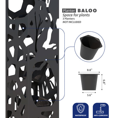 Modern Metal Planter Plant Stand Indoor Outdoor ShelfPlanter Display Shelving Unit for Patio Garden Corner Balcony Living 