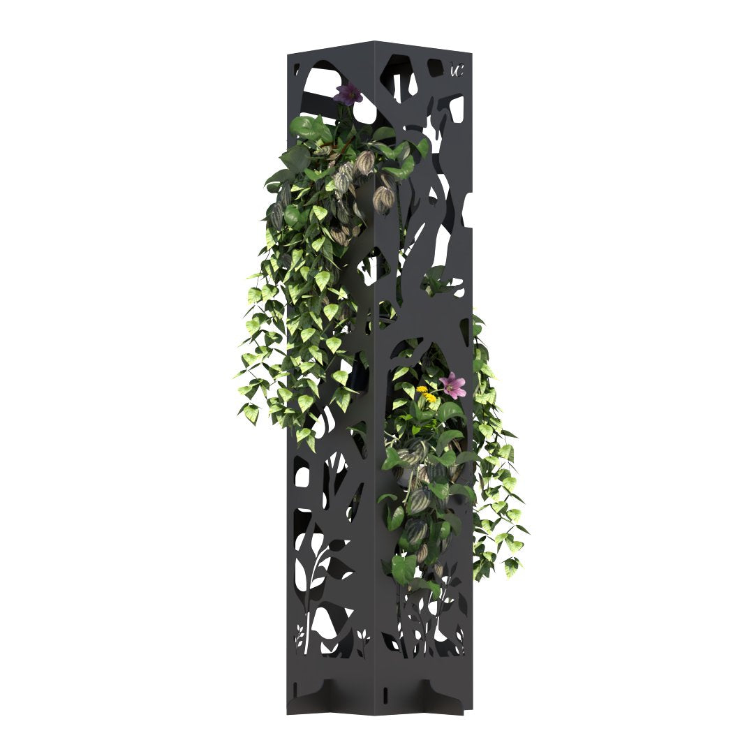 Modern Metal Planter Plant Stand Indoor Outdoor ShelfPlanter Display Shelving Unit for Patio Garden Corner Balcony Living 