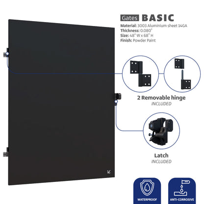 Pedestrian Garden Metal Gate Door 