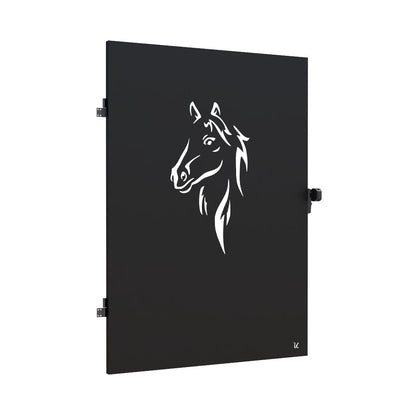 Pedestrian Garden Metal Gate Door laser cut decorative horse