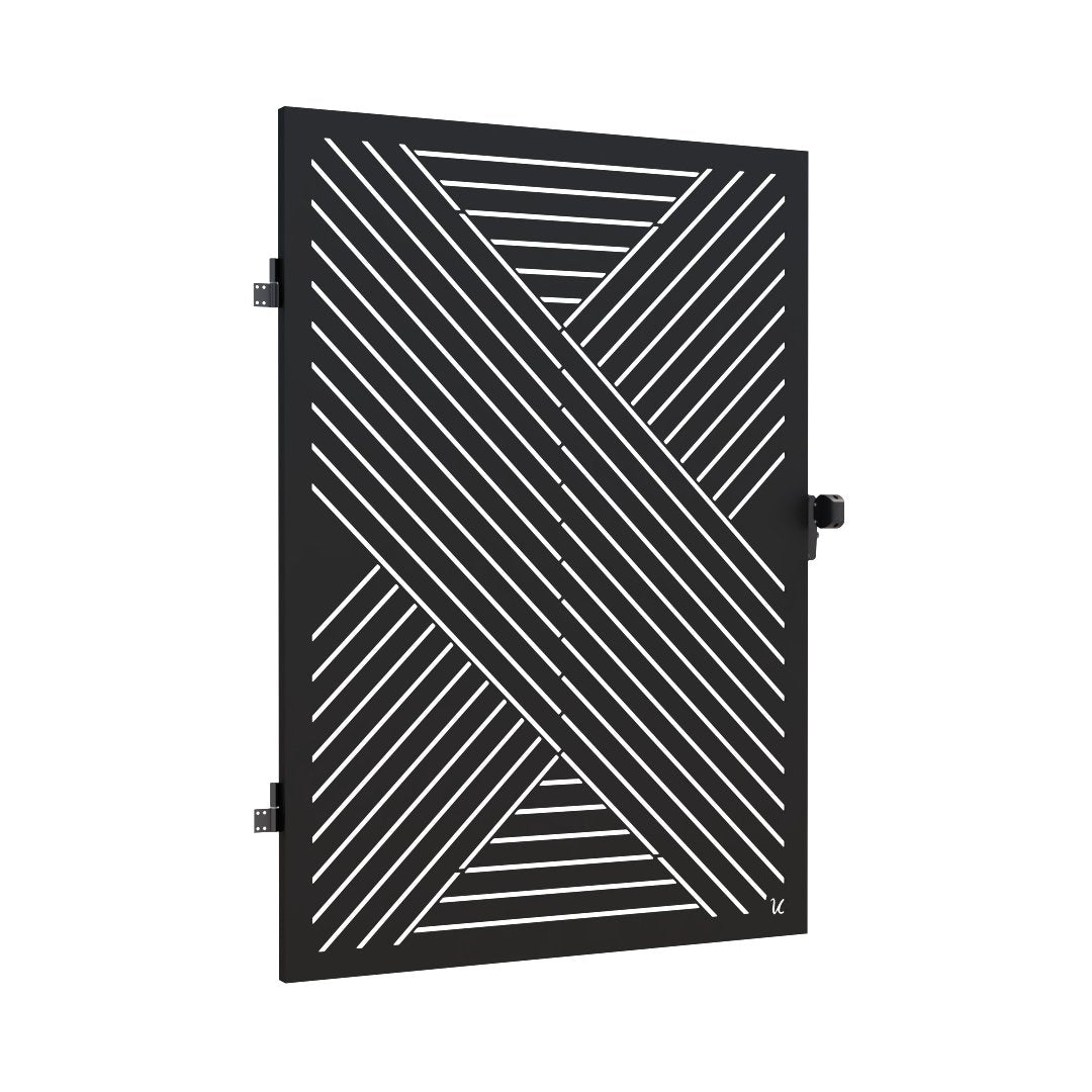 Pedestrian Garden Metal Gate Door laser cut decorative 