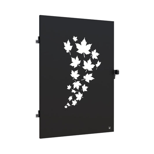 Pedestrian Garden Metal Gate Door laser cut decorative maple canadian pride 