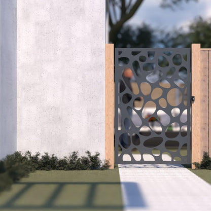 Pedestrian Garden Metal Gate Door laser cut decorative 