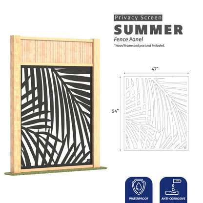 SUMMER - Metal Privacy Screen FENCE PANEL