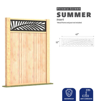 SUMMER -  Metal Privacy Screen INSERT