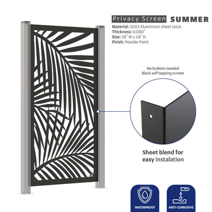 SUMMER - Metal Privacy Screen